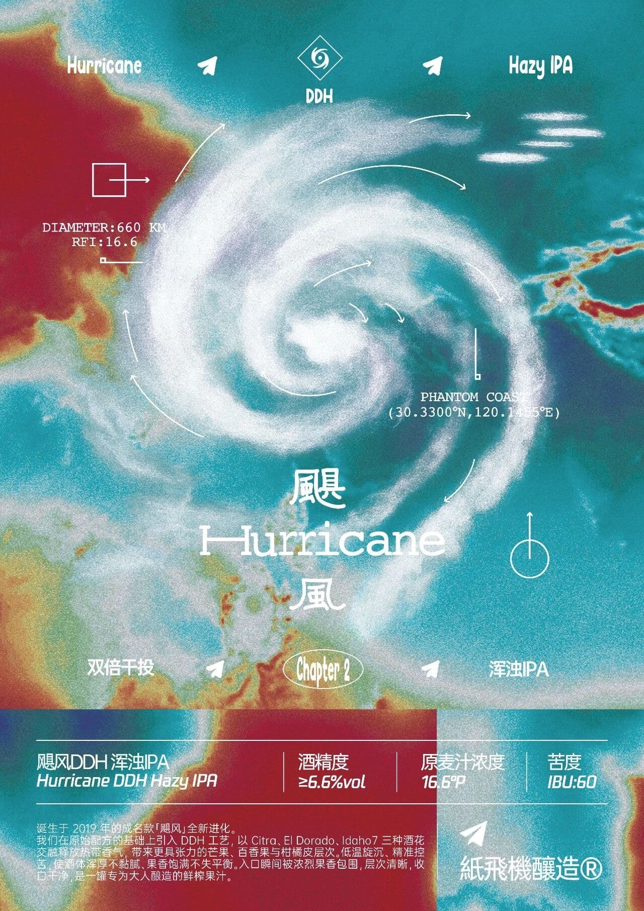 飓风DDH浑浊IPA Hurricane DDH Hazy IPA